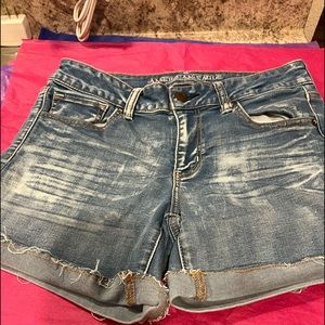 American Eagle cutoff shorts. Size 10. Worn once. Washed in Dreft laundry soap.